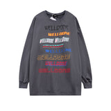 We11 Done Sweatshirts Color Letter Sweater Women's Loose