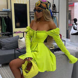 Mini Club Dresses Autumn Short Dress Shirt Long Sleeve Dress