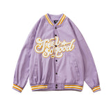 Mens Fall Outfits Retro Alphabet Embroidered Baseball Uniform Coat Men Baggy Casual Jacket