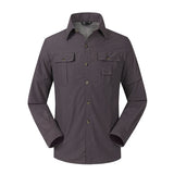 Men's Habit Shirts Quick-Drying Men's Fishing Shirt Lapel Shirt