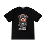 We11 Done T Shirt Sunglasses Bear Pattern Men's and Women's Same Casual