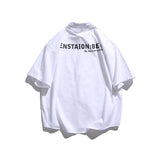 Men T Shitrs Summer Men's Letter Print Short-Sleeve Shirt Top