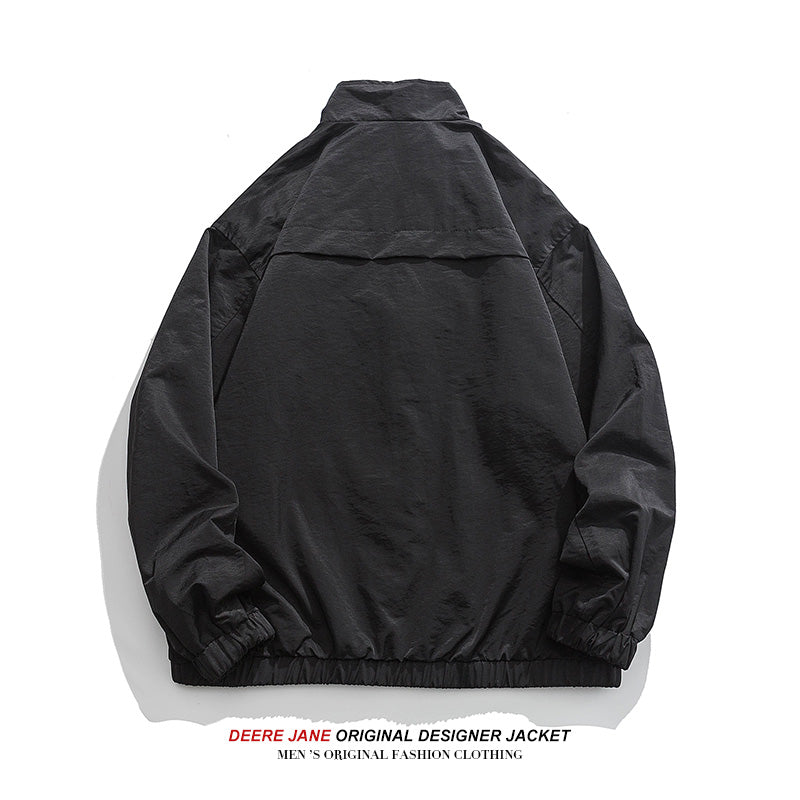 Men Jacket Men's Spring and Autumn Loose All-Matching Casual