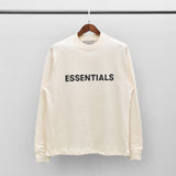 Fog Fear of God Essentials T Shirt Double Line Long Sleeve Letter Drop Shoulder Bottoming T-shirt