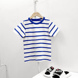 Children T Shrits Summer Striped Short Sleeve T-shirt Short Sleeve