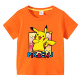 Children Pokemon Pikachu T Shirt Summer Clothing Short Sleeve T-shirt Boy