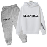 Kids Fog Fear of God Essentials Hoodie & Pants 2 Piece Set