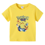 Children Pokemon Pikachu T Shirt Summer Clothing Short Sleeve T-shirt Leisure Sports