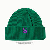 Toboggan Hat Female Winter Warm Windproof Knitted Hat Beanie Hat