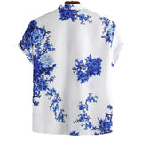 Men Hawaii Shirts Summer Casual Beach Short Sleeve Shirt