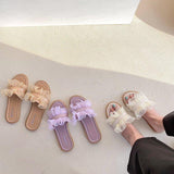 Women Open Toe Sandals Flats Summer Lace Fashion Sandals