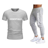 Fog Fear of God T Shirt & Pants 2 Piece Set Summer Short Sleeve Trousers