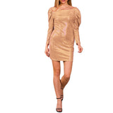 Olivia Wilde Dress Sexy Fashion Sequins Dress Hip-Wrapped Dress