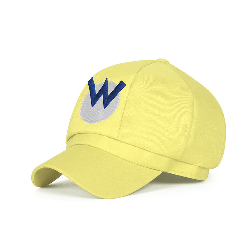Mario Hat Octagonal Cap Anime Peripheral Cotton Cartoon Cap