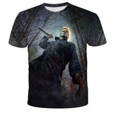 Michael Myers T Shirt Summer European and American Personalized Fashion Street Short Sleeve T-shirt