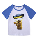 Children Pokemon Pikachu T Shirt Summer Clothing Short Sleeve T-shirt Leisure Sports