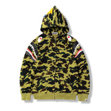 Bape Military Hoodie Autumn Men Camouflage Hoodie Coat