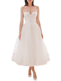 Bridesmaid Dress Spring/Summer Women'S Sexy Tube Top Pearl Swing Dress