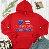 Let'S Go Brandon Hoodie Glasses Printed Hoodie