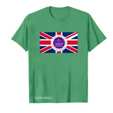 Inspired by Queen's Platinum Jubilee 2022 Elizabeth 70 Years T-shirt Printed round Neck