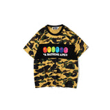 Wgm Shirt Bape Shark Head Digital Printing Casual Sports Short Sleeve