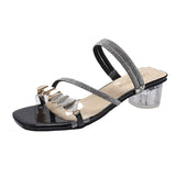 Nude Block Heel Peep Toe Sandals