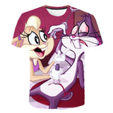Bugs Bunny Shirt Men's Cartoon Animation Printed T-shirt