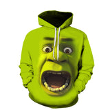 Grinch Hoodie 3D Printed Casual Loose-Fitting Hoodie