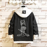Comic Denim Jacket Men's and Women's Casual Spring and Autumn Top Coat