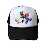 Mario Hat Summer Mesh Cap Men's and Women's Sun Hats Sun Protection Hat Travel Cap