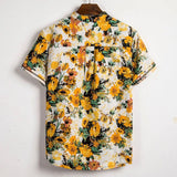 Men Hawaii Shirts Men's Casual Short Sleeve Shirt