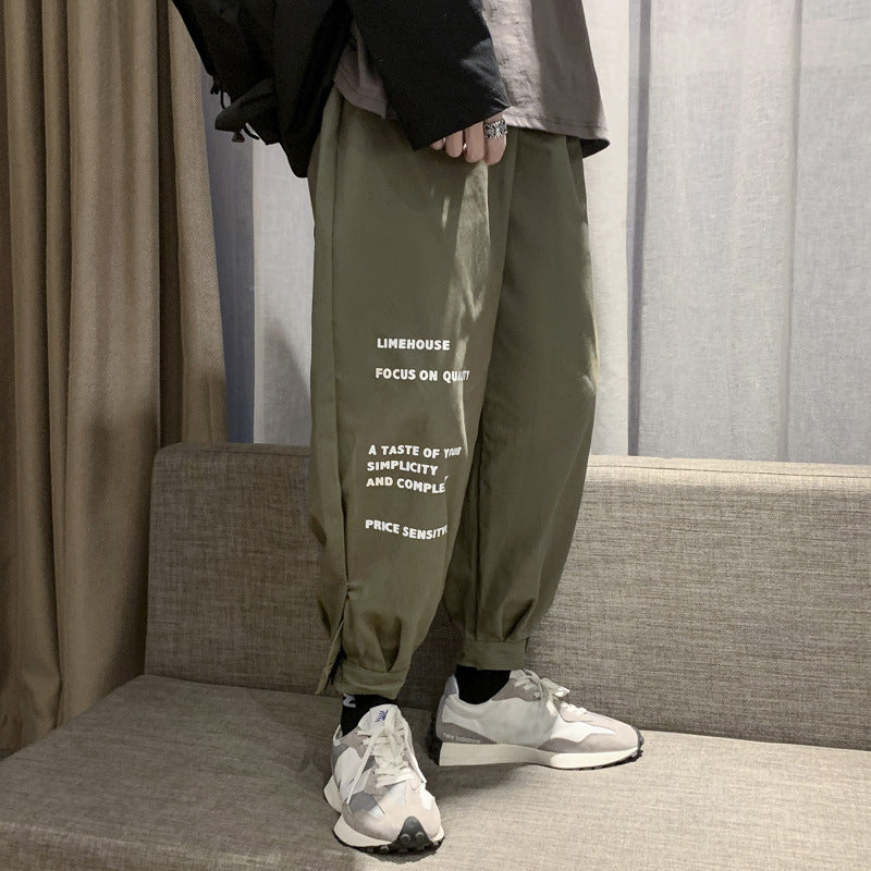 Men Pants Overalls Men's Loose Casual Long Pants Men's