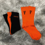 V Lone Socks Socks Men's Middle Tube Socks Cotton Women Long Socks