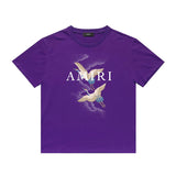 Amiri T Shirt Casual Hip Hop round Neck Short Sleeve T-shirt