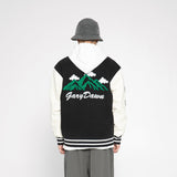 Blue Varsity Jacket Autumn Stitching Towel Embroidery Men's Baseball Uniforms Student Stand Collar Top Flight Suit