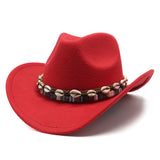 Cowboy Hats Autumn and Winter Top Hat Female Ethnic Style Top Hat