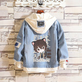 Comic Denim Jacket Men's and Women's Denim Jacket Spring