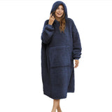 Hoodies Blankets Large Pocket Hoodie Lambswool Sherpa Blanket