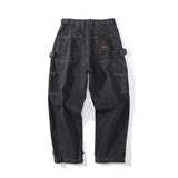 Mens Fall Outfits Vintage Loose Jeans Men's Straight Casual Hip Hop Wide-Leg Pants