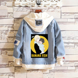 Comic Denim Jacket Male and Female Students Loose Sweater Denim Jacket