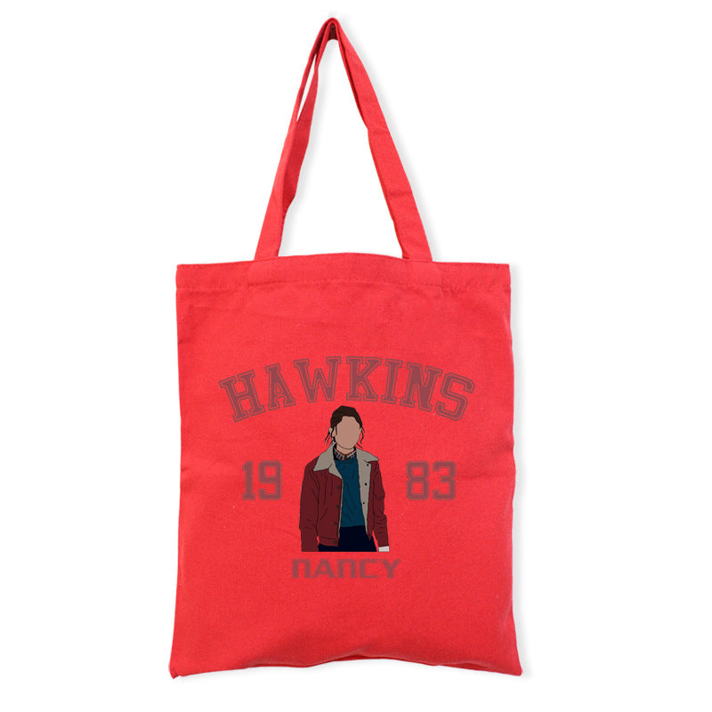 Stranger Things Hellfire Club Handbag Anime Stranger Things Tote Bag Fashion Shopping Bag Portable