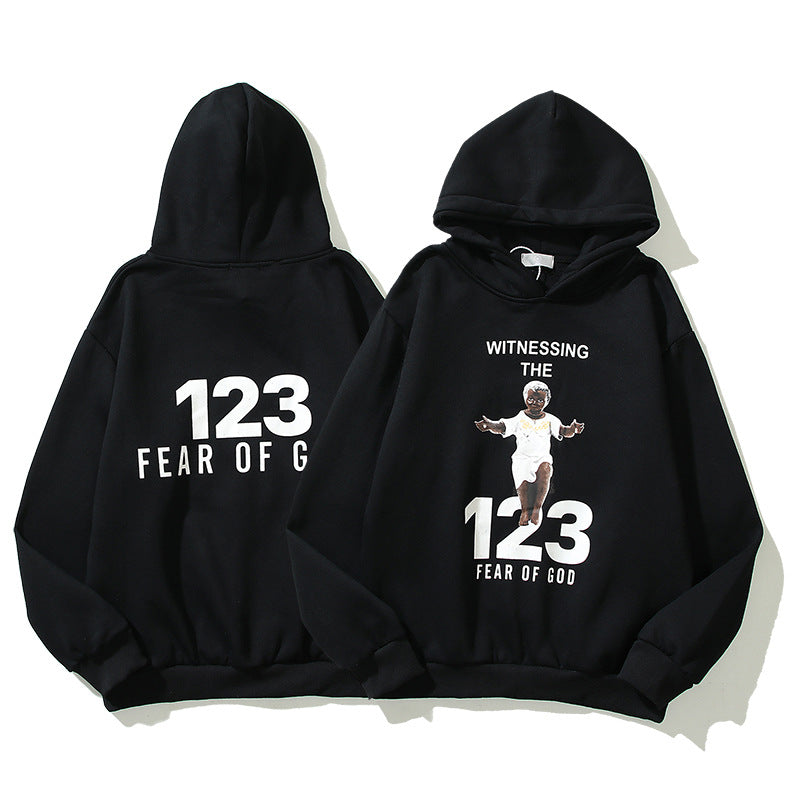 Rrr123 Hoodie Joint Name Fog Little Angel Loose Hoodie