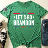 Let'S Go Brandon T Shirt Lettered Casual Short Sleeve T-Shirt