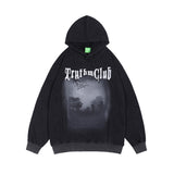 Mens Fall Outfits Printing Suit Hoodie Sweater Autumn Loose Casual Hooded Long Sleeve T-shirt Men
