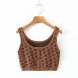 Women Fall Fall Alphabet Knitting Vest High Waist Package Hip Skirt Suit
