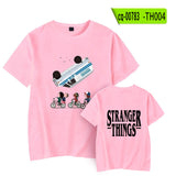 Hellfire Club Shirt Stranger Things Summer Print Pattern Casual round Neck Short Sleeves