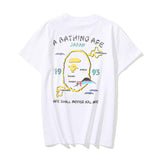 Shark Print T Shirt Summer Golden Printing Plus Size Loose Short Sleeve T-Shirt