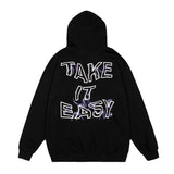 Mens Fall Outfits High Street Sweater Men's Hooded Thin Oversize Couple Loose Top Women's Autumn
