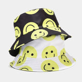 Smiley Face Cap Hat Sun-Shade Fisherman Hat