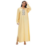 Muslim Women Stylish Kashibo Abaya Muslim Ladies Long Gown Islamic Clothing Jilbab Jalabiya Fashion Casual Dress Embroidered Large Swing Dress